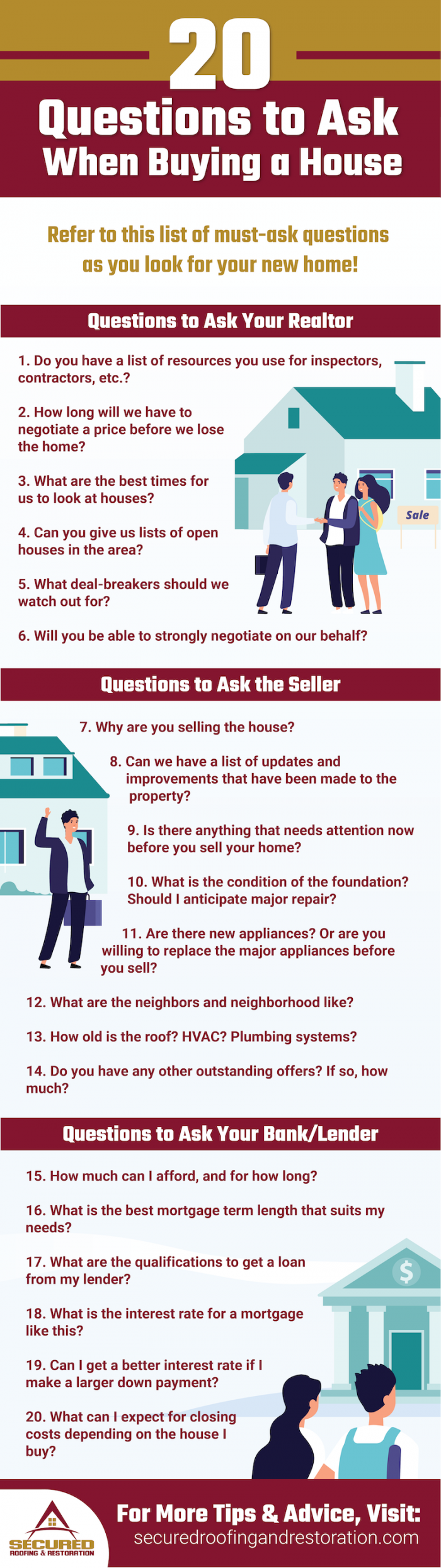 20 questions infographic