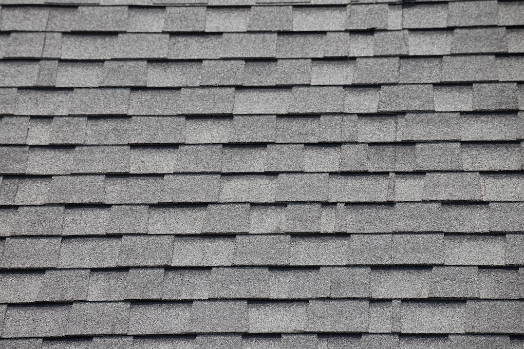 gray asphalt shingles