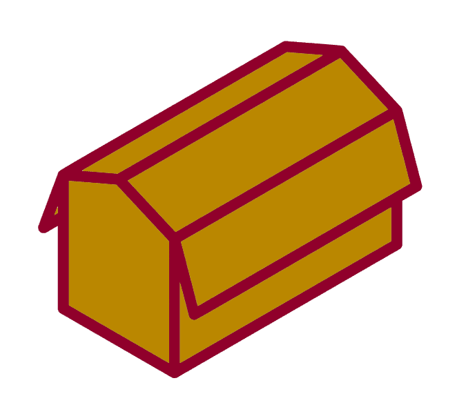 gambrel roof illustration