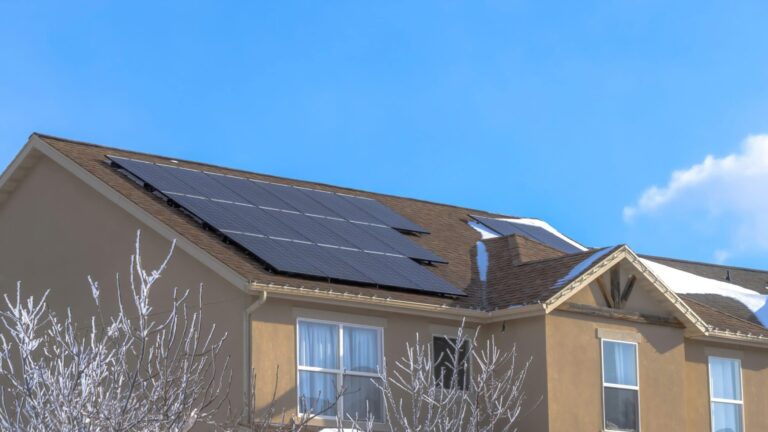 solar panels on a stucco florida home